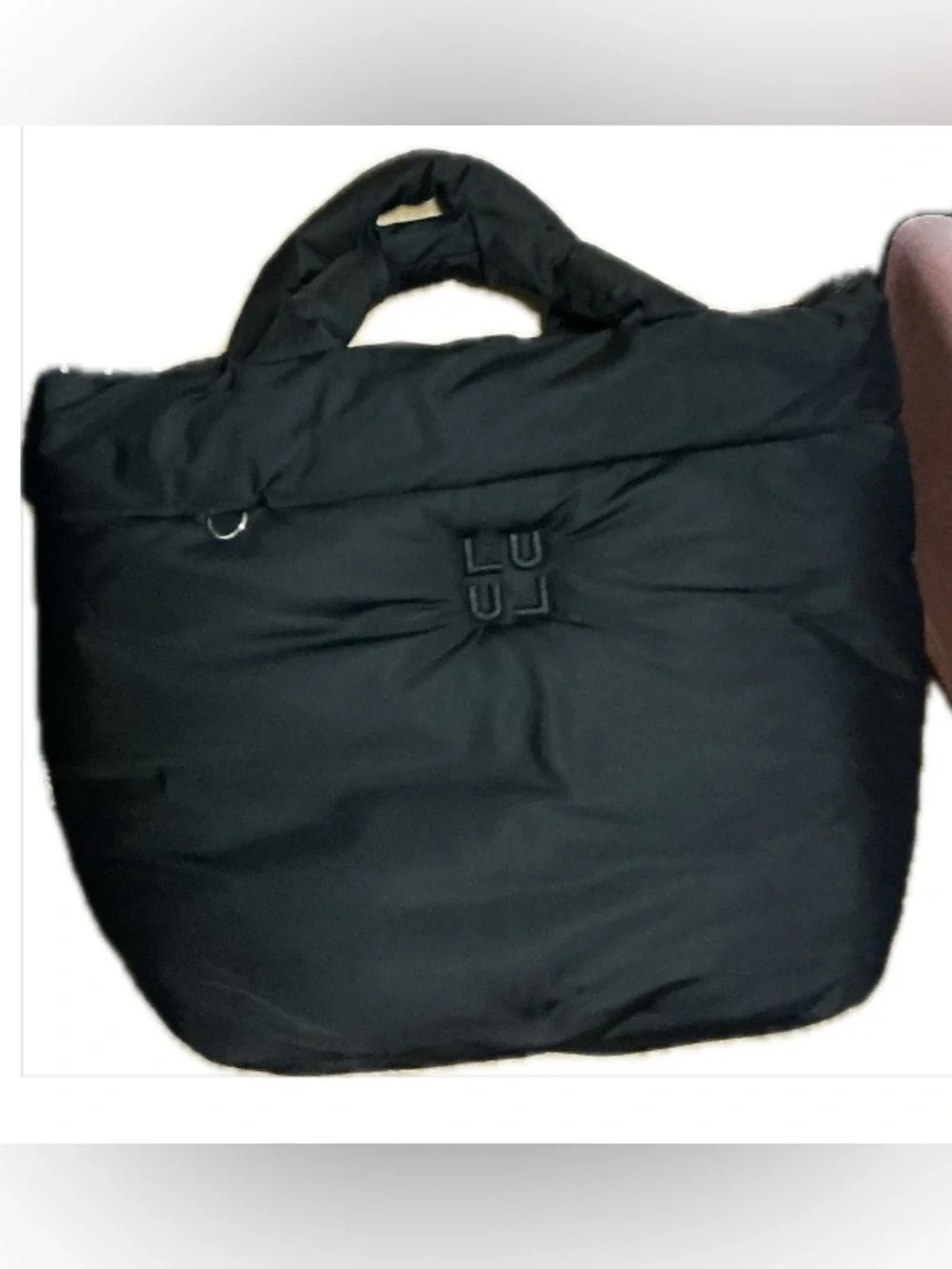 Lululemon On My Level Tote Bag 15L *Puffy Black/Silver